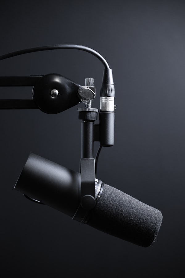 Microphone professionnel pour balado